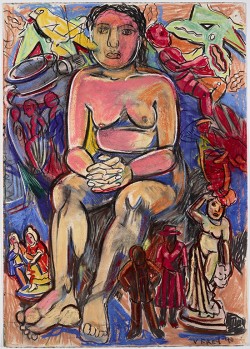 Untitled (Female Nude with Yellow Bird) | 1990 Untitled (Female Nude with Yellow Bird) | 1990